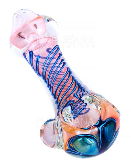 Assorted Double Blown Fumed Knocker Hand Pipe 4.5" - The Smoking Hound