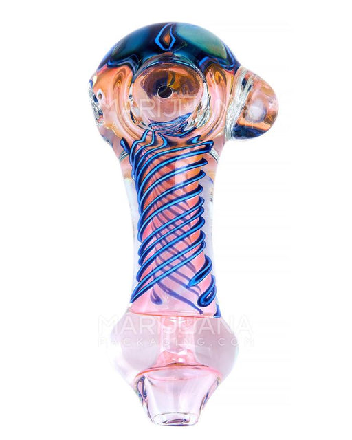 Assorted Double Blown Fumed Knocker Hand Pipe 4.5" - The Smoking Hound