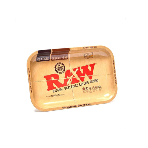 RAW CLASSIC ROLLING TRAY 7in x 5in - Mini - Metal - The Smoking Hound